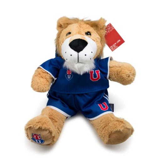 Peluche u de chile leon 26 cm azul azul