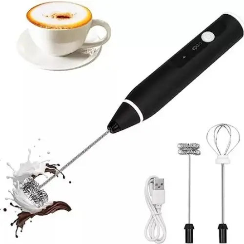 Batidor De Leche Eléctrico Batidor Espumador Recargable Usb Roro Batidores Manuales Café Leche Chocolate