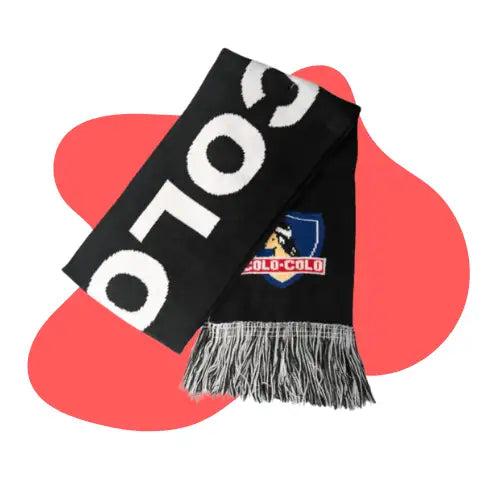 Bufanda Colo Colo Licenciada Titanio Color Negro Diseño De La Tela Colo-colo Talla Unico