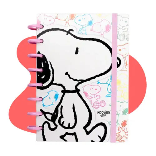 Cuaderno Inteligente Loop Con Disco A5 Snoopy Mooving Color