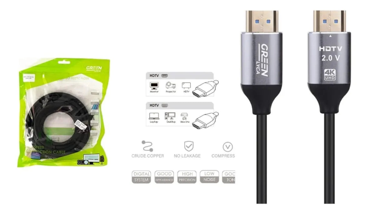 Cable Hdmi - Hdtv 2.0v 4k-2k 5 Mt Ultra Hd Tv Laptop