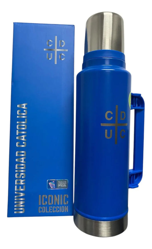 Termo U Catolica Inoxidable 1.5lt Coleccionable - Celeste