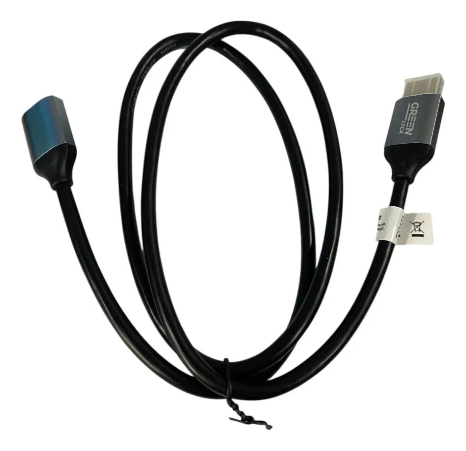 Cable Extencion Hdmi Hdtv 8k Macho Hembra Green Lyca 0.5mt