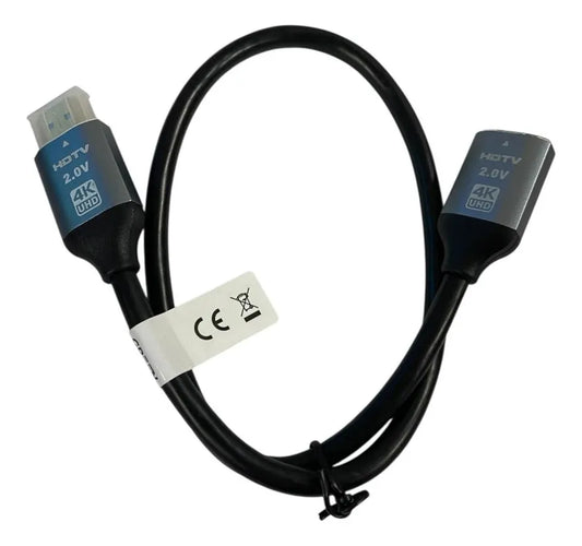 Cable extencion  Hdmi Hdtv Macho Hembra 4k 2.0v 0.5mt