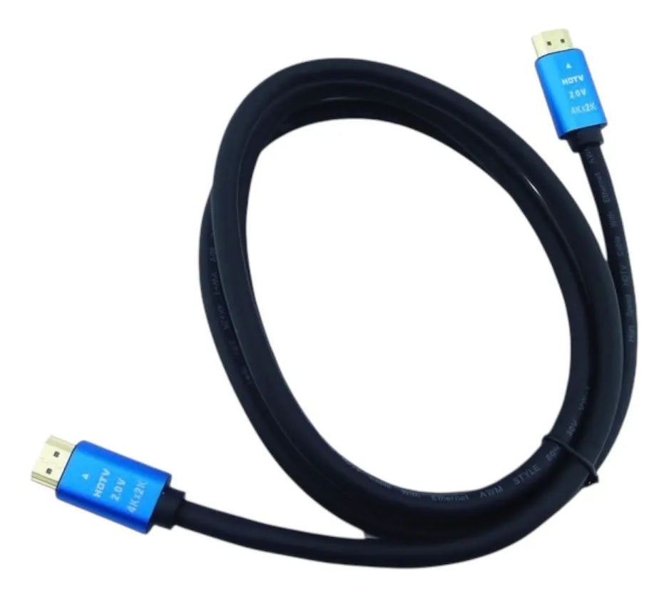 Cable Hdmi De 1.5 Mts 4k X 2k Ultra Hd 2.0 V Punta De Metal 2.0v