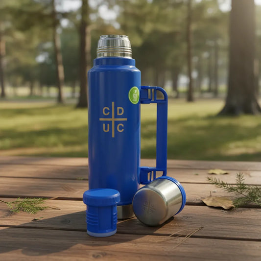 Termo U Catolica Inoxidable 1.5lt Coleccionable - Celeste