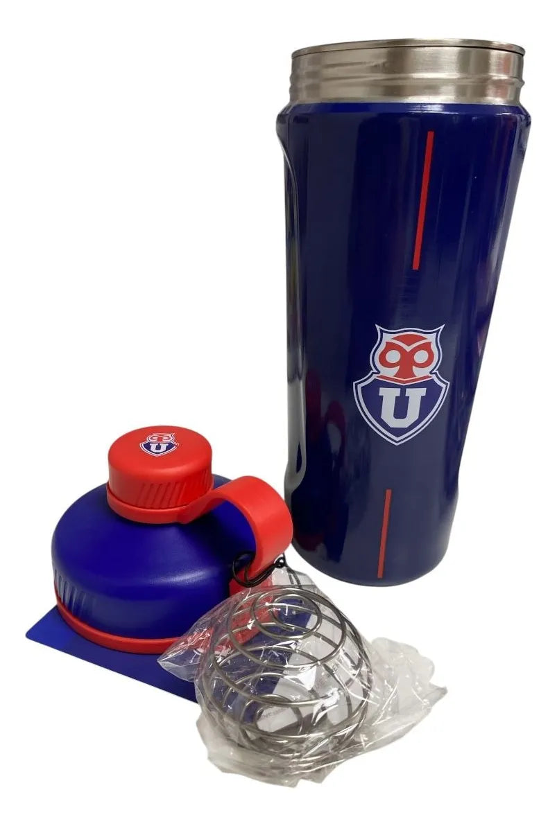 Botella U De Chile Metalica Sport Shaker 950ml Azul