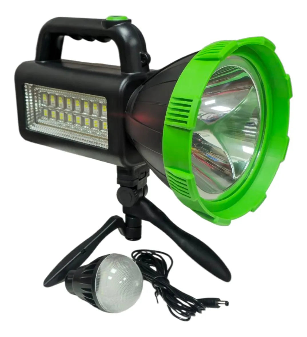 Foco Busca Camino 300mt Emergencia Recargable Usb 30cm