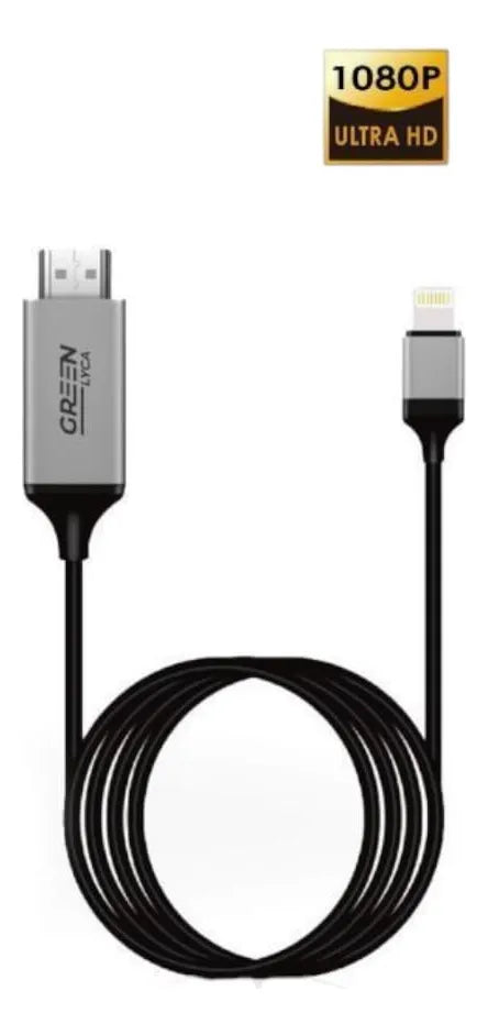 Cable Hdmi Hdtv A Usb Ligting 2mt Trasmicion De Datos