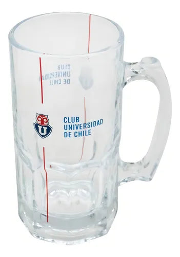 Vaso Cervecero Schopero Universidad De Chile 1 Lt Color Agua