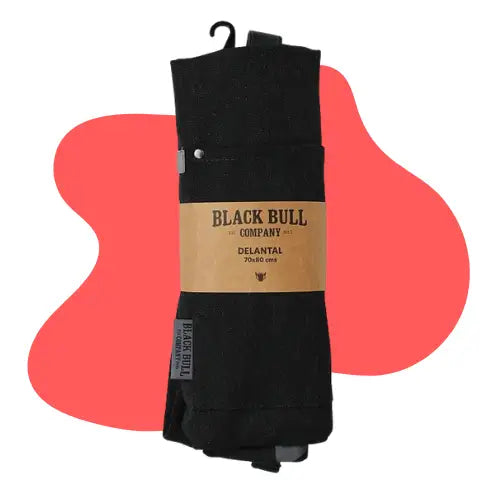 Delantal De Cocina Parrillero Para Asado Black Bull Color Negro