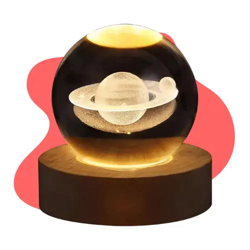 Luz Qatar Shop Lampara Con Bola De Cristal