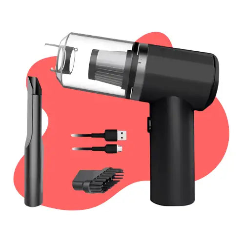 Mini Aspiradora Portátil Aspiradora Inalámbrica Auto Hogar Color Negro/Blanco