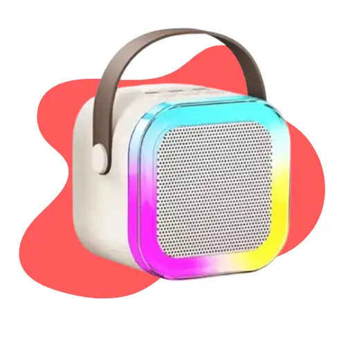 Mini Parlante Con 2 Micrófonos