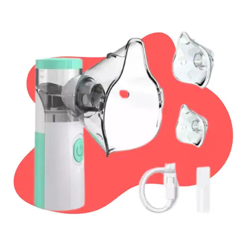 Nebulizador Portátil Inhalador Aero cámara Asma Recargable Color Verde Claro