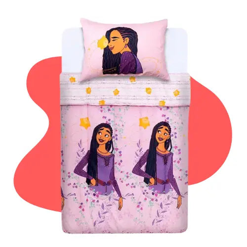 Plumón Infantil Reversible Disney Marvel Apto 1 Plaza y  1.5 Plaza Color Wish Asha