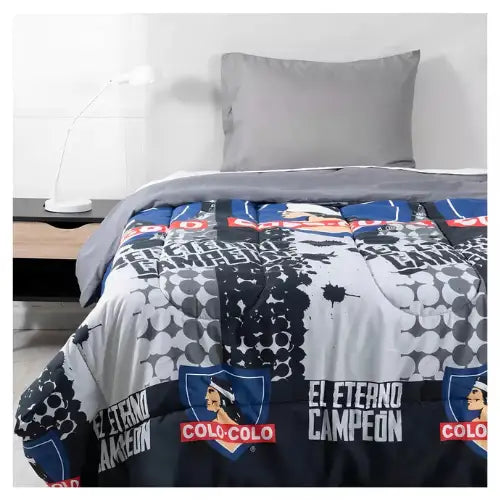 Plumón Colocolo 1.5plaza Eterno Campeón Diseño De La Tela Sublimado