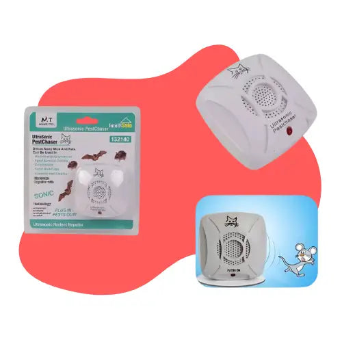 Repelente Ahuyentador Ultrasónico Control Roedor, Murciélago