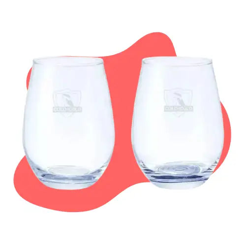 Set 2 Vasos Premium Colo Colo 370ml Color Agua