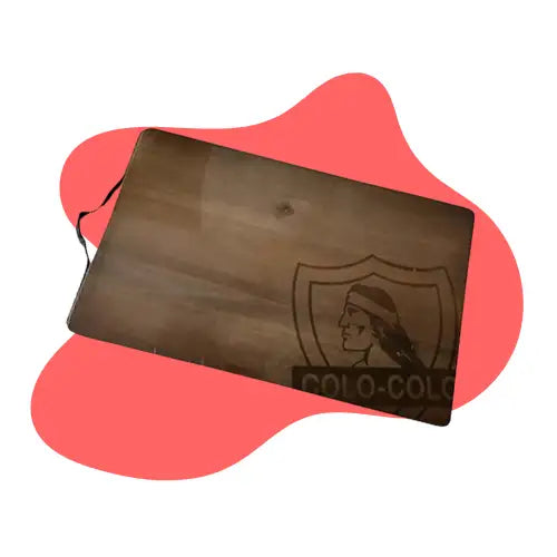 Tabla Madera Logo Colo Colo