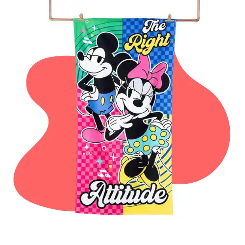 Toalla Playa Algodón 140x70 Mickey Avengers Stitch Spiderman Color Blanco Minnie attitude