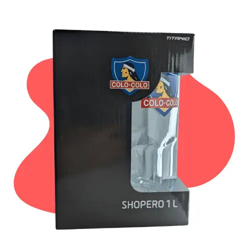 Vaso Cervecero Schopero Colo Colo 1 Litro Color Vidrio