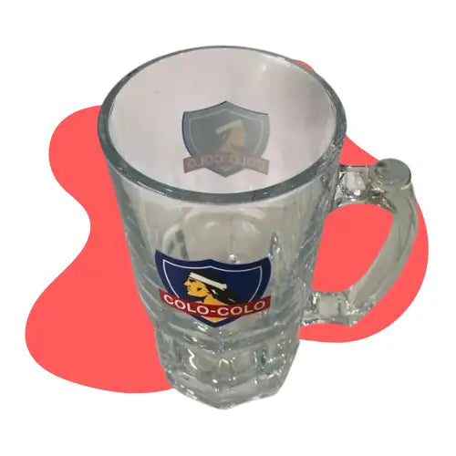 Vaso Cervecero Schopero Colo Colo 1 Litro Color Vidrio