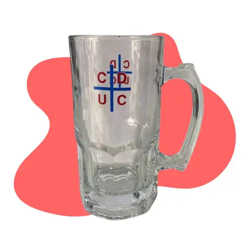 Vaso Cervecero Schopero Universidad Catolica 1 Litro Color Vidrio