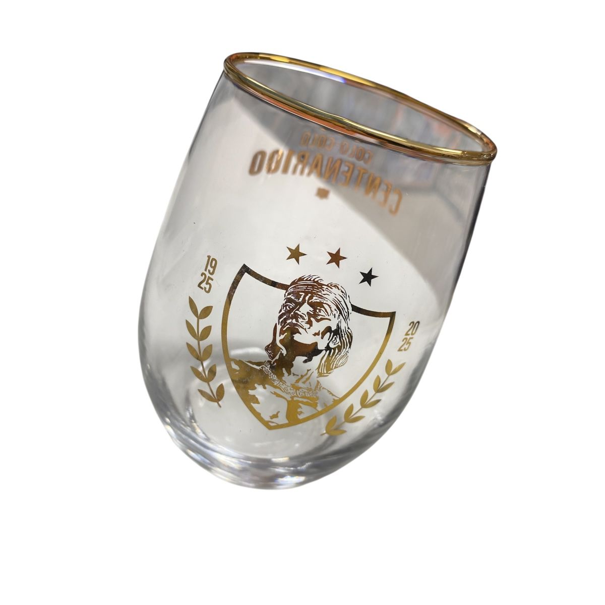 Set vasos colo colo cristal centenario x2