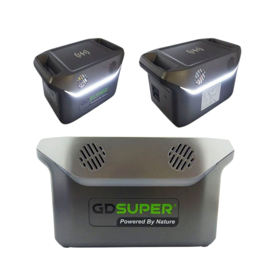 Estación de Energía Portátil 500W GD Super con Cargador Solar
