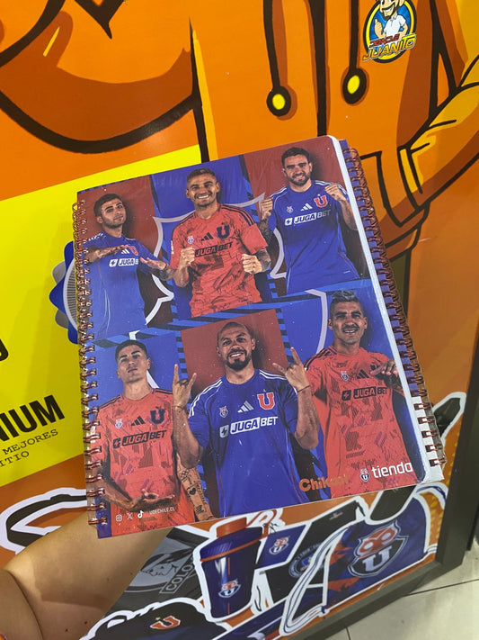 pack de 10 cuadernos universitarios U de chile