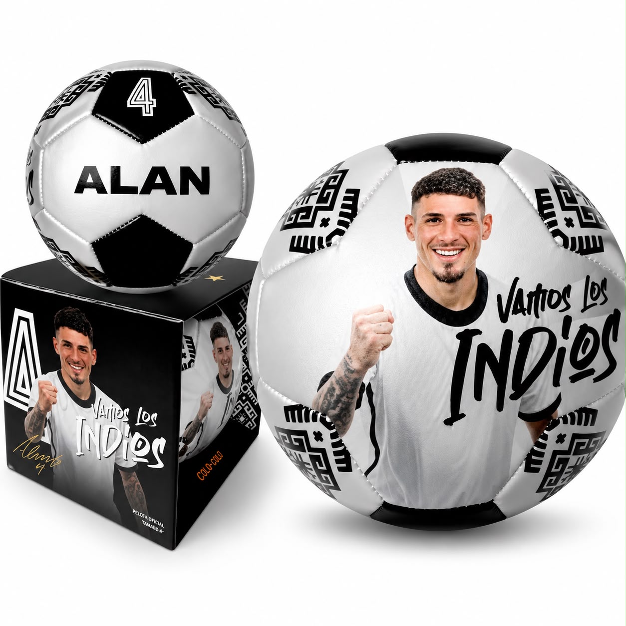 Pelota Jugadores Vamos Indios