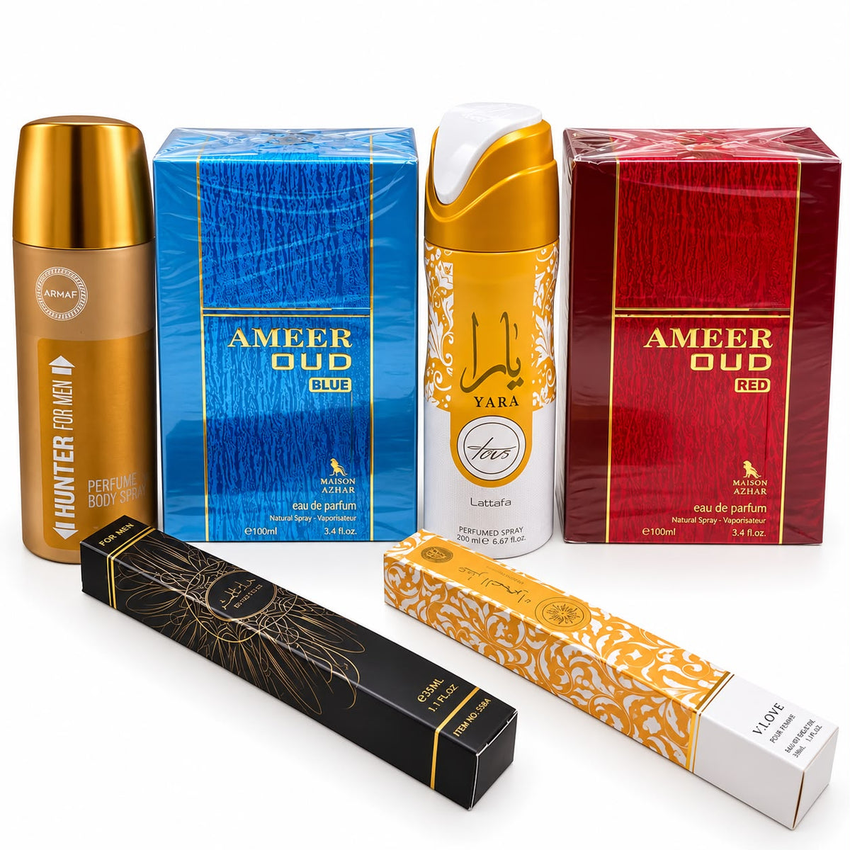 Promo X6 Perfumes Árabes y Body Spray Para El y Ella