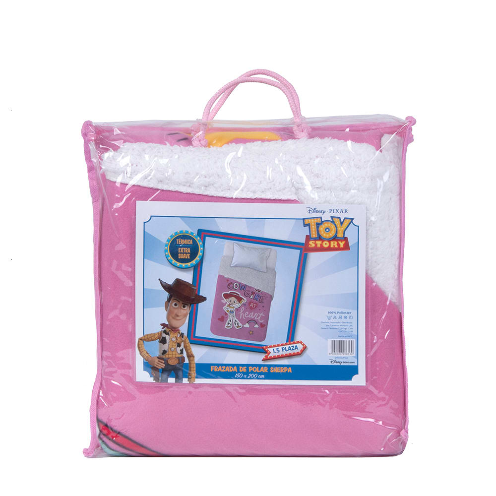 FRAZADA PORLAR CON SHERPA TOY STORY JESSIE 1.5