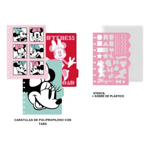 Cuaderno A Discos Inteligente Mooving Loop A5 V/modelos Color Minnie