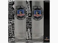 Set 2 Vasos Cerveceros Colo Colo Futbol Color Translucido