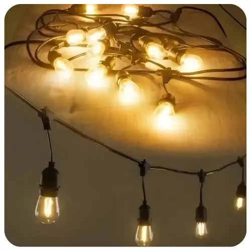 Guirnalda De Luces Led Exterior 10 Metros 10 Ampolletas