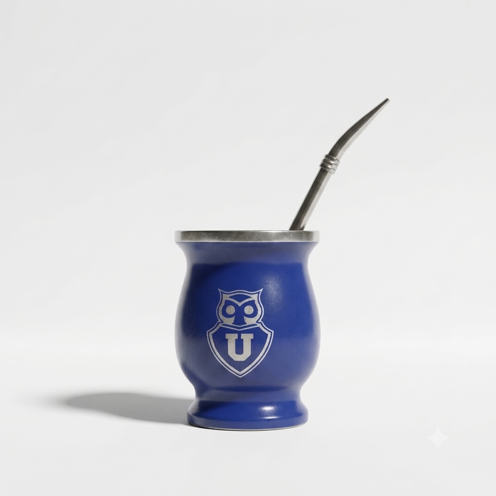 Mate con bombilla Universidad de chile 200ml