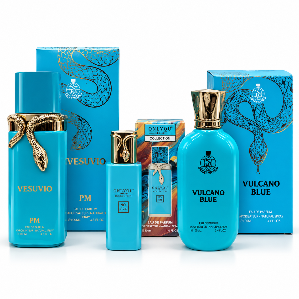Pack de Perfumería vulcan Blue – 3 Perfumes