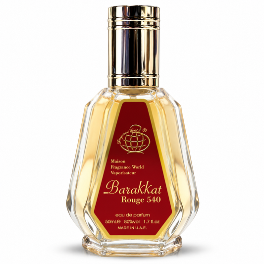 Perfume Árabe Barakkat Rouge 540 50 ml – Inspirado en Baccarat Rouge 540