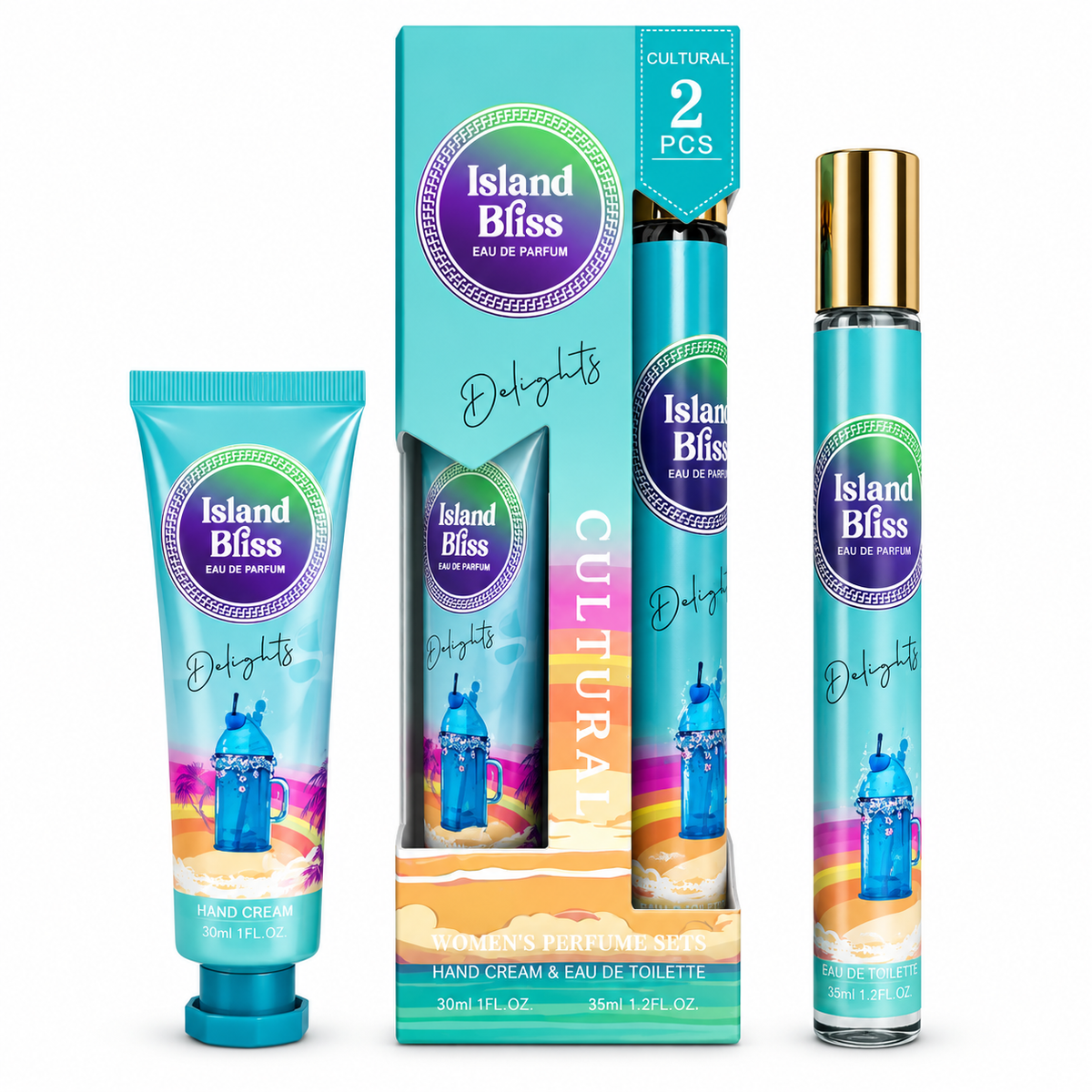Set Cultural Island Bliss – Perfume 35 ml + Crema de Manos 30 ml