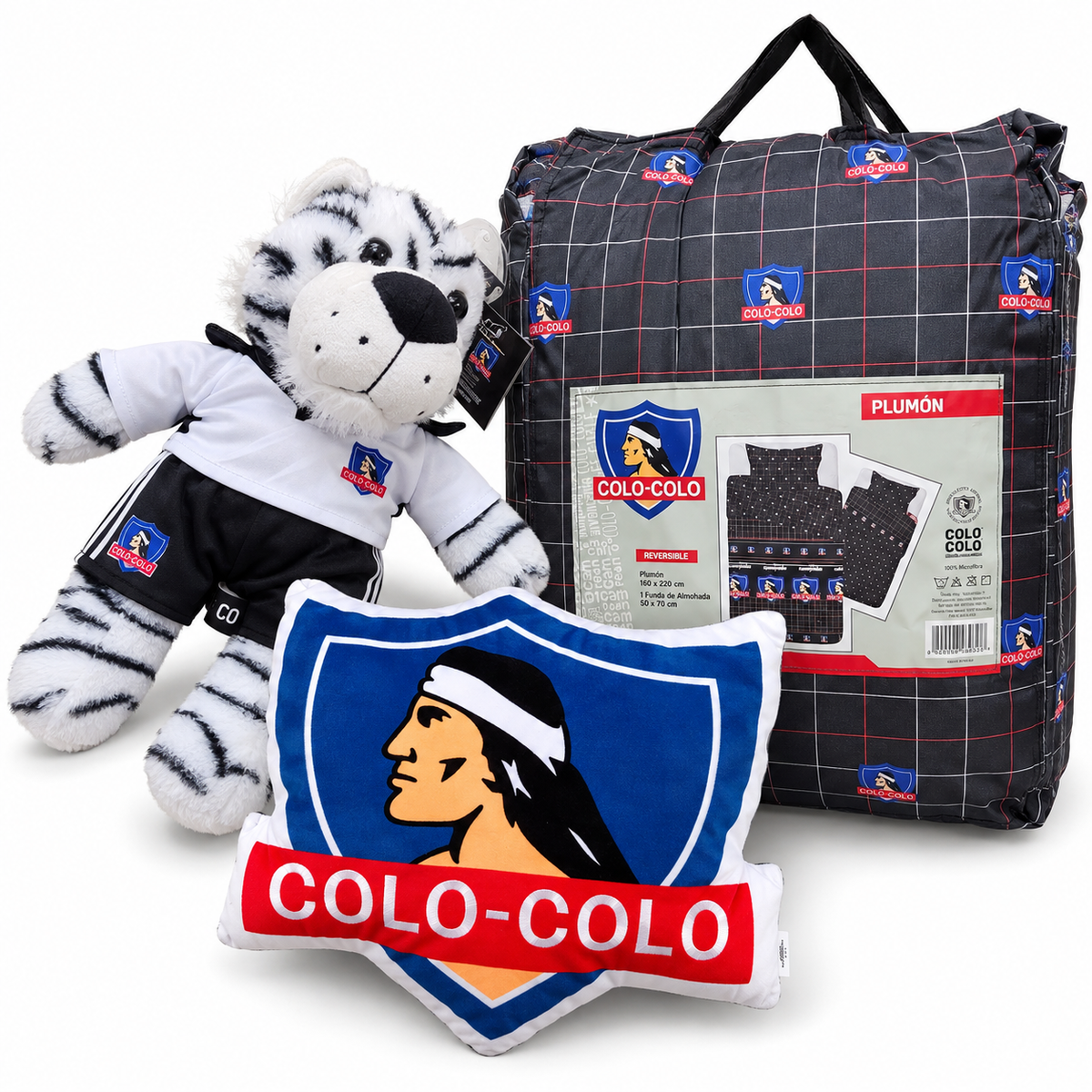Pack Colo-Colo: Plumón + Peluche + Cojín