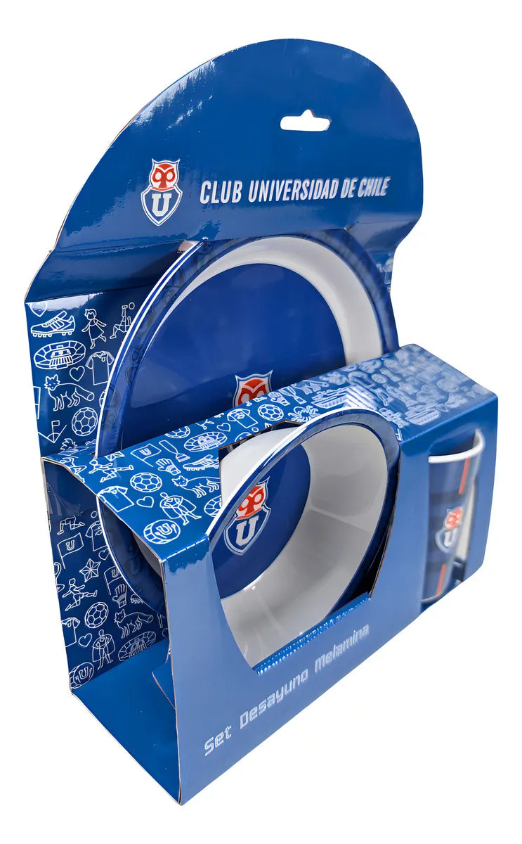 set de desayuno infantil 3pcs U de chile