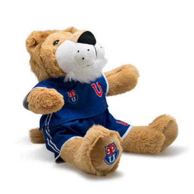 Peluche u de chile leon 26 cm azul azul