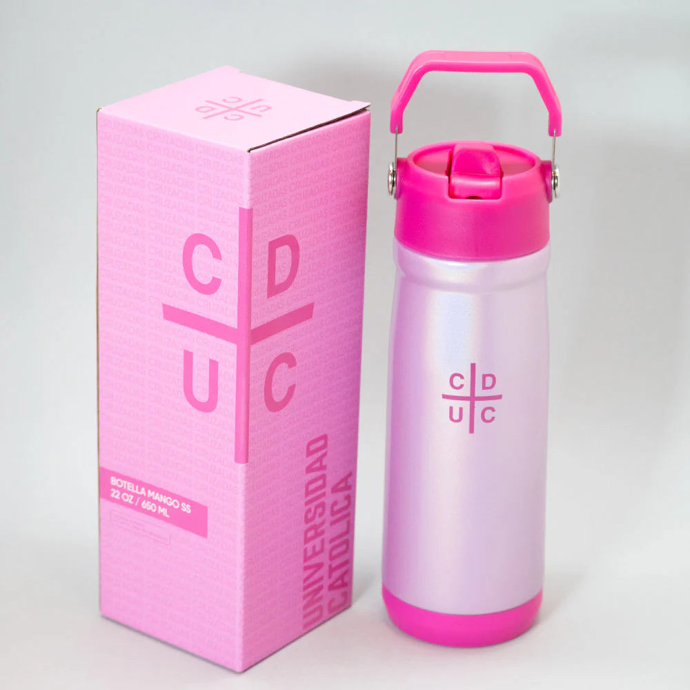 BOTELLA MANGO 650ML PINK U CATOLICA