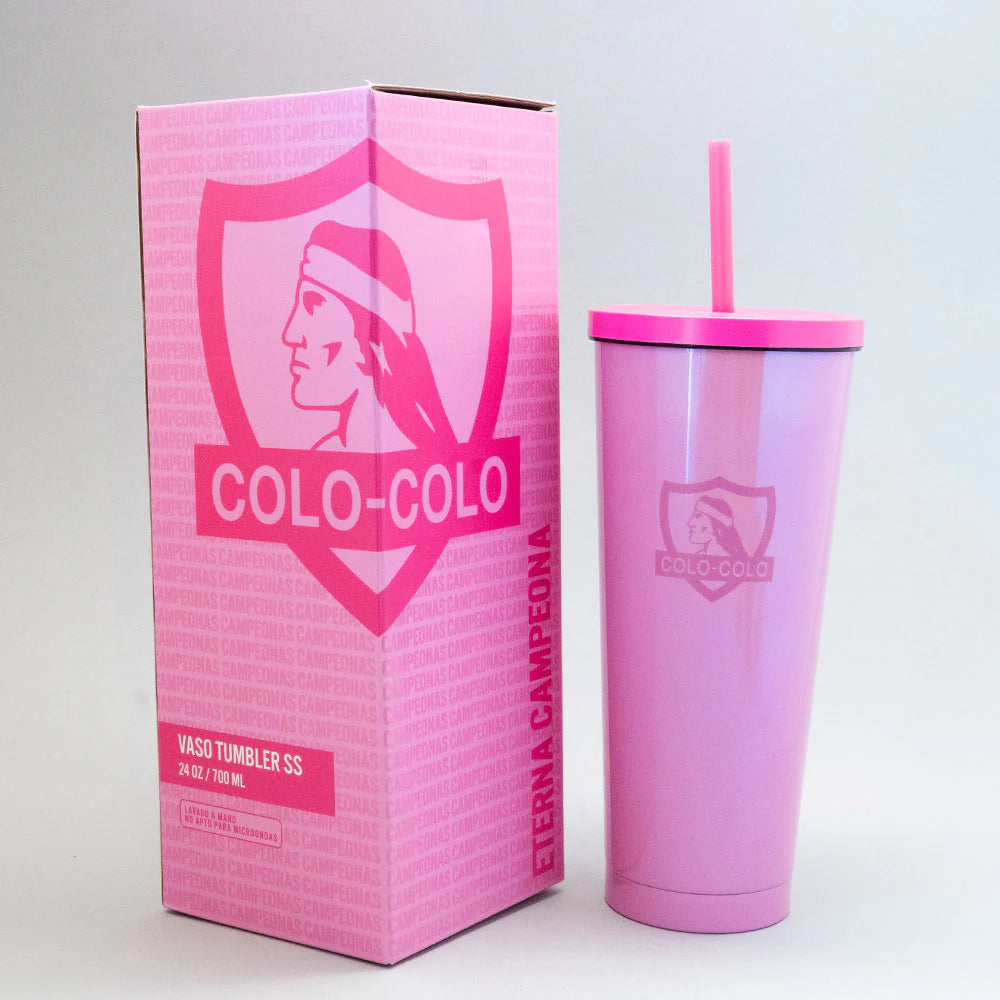 VASO TUMBLER PINK COLO COLO