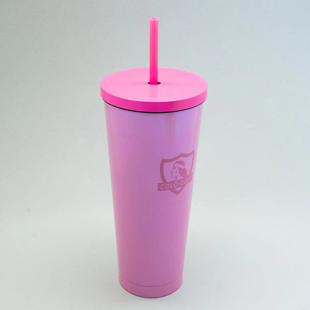 VASO TUMBLER PINK COLO COLO