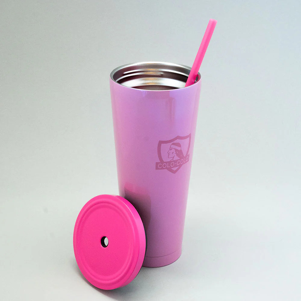 VASO TUMBLER PINK COLO COLO