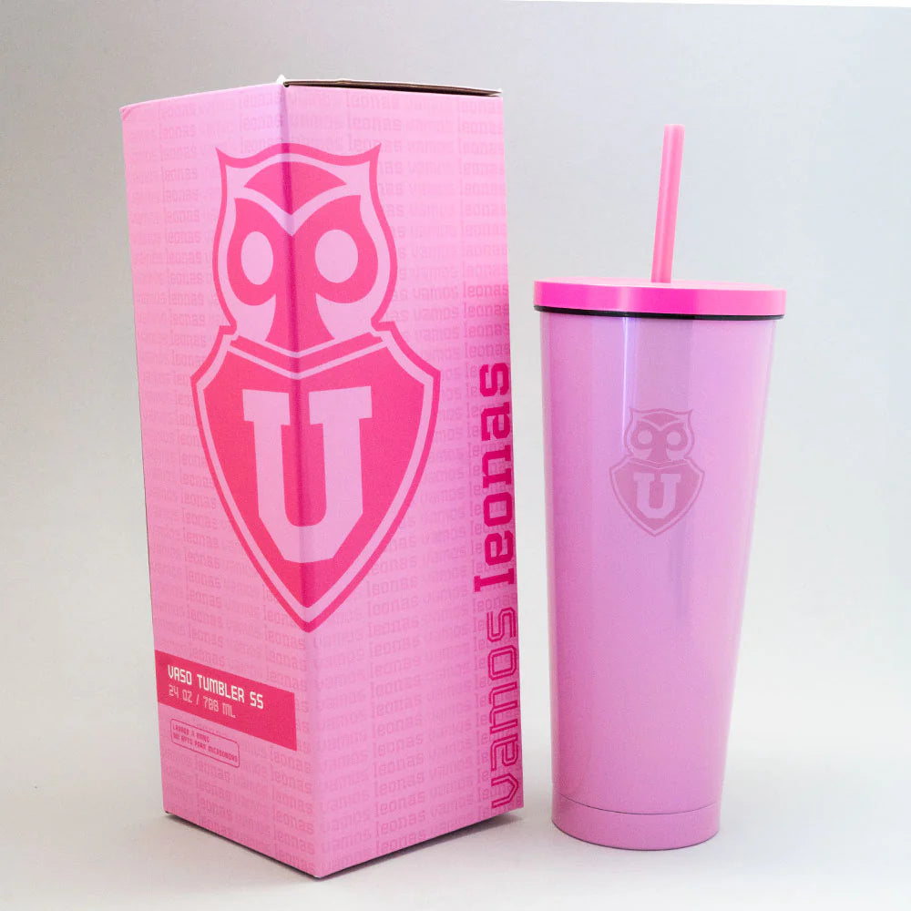 VASO TUMBLER PINK U DE CHILE