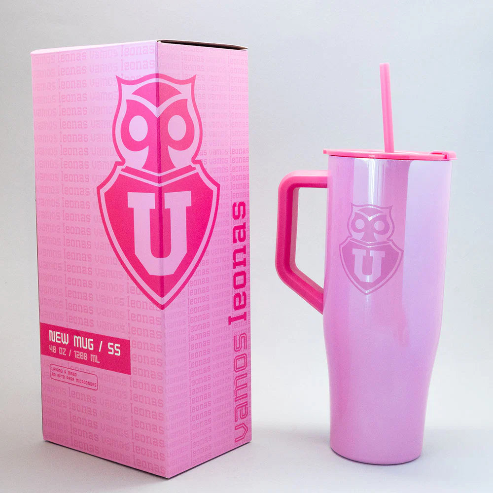 MUG NEW 40OZ PINK U DE CHILE
